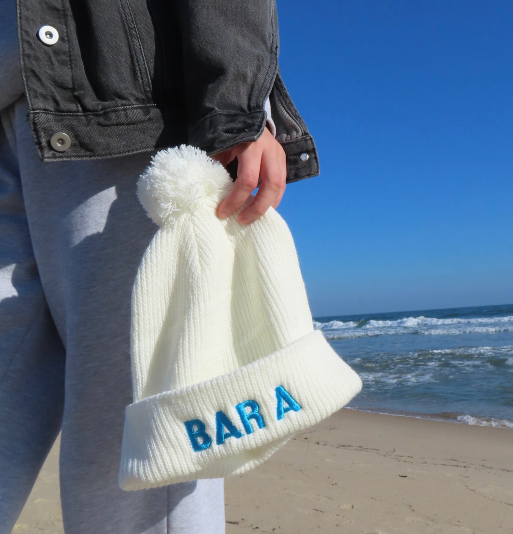 Bar A Pom-Pom Beanie